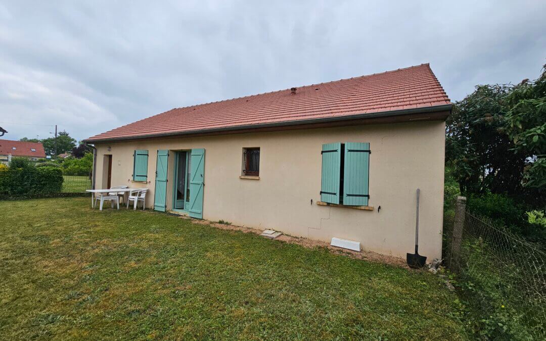 Déconstruction complète d’un pavillon plain-pied à Yzeure suite dommages sécheresse